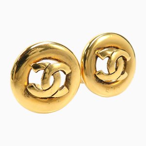 Earrings Here Mark in Metal Gold Ladies from Chanel, Set of 2