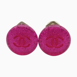 Pink Earrings from Chanel, Set of 2