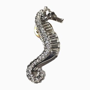 Seahorse Light Stone Brooch from Chanel