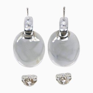 Plate Earrings in Silver from Chanel, Set of 2