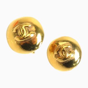 Coco Mark in Metal Gold Earrings for Women from Chanel, Set of 2