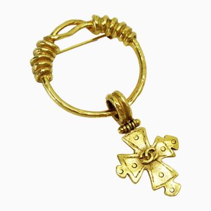 Brooch Here Mark in Metal Gold Ladies from Chanel