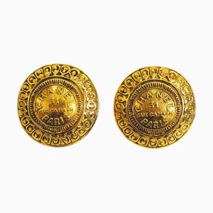 Chanel Round Cambon Earrings Women's 31 Le, Set of 2