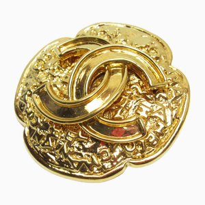Brooch Here Mark Metal Gold Ladies from Chanel
