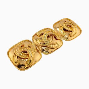 94P Coco Mark Brooch in Gold from Chanel, 1994