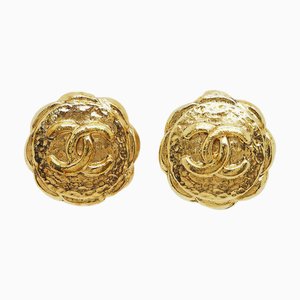 Chanel Coco Mark Earrings Gold, Set of 2