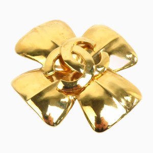 Broche Coco Mark Metal dorado para mujer de Chanel