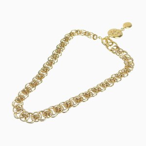 Collana da donna vintage placcata in oro di Chanel
