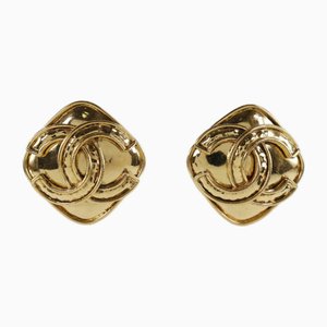 Vitnage Here Mark Earrings 94A in Gold Plated from Chanel, Set of 2