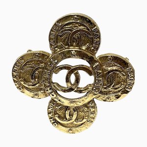 Cocomark Brooch with Flower Motif from Chanel