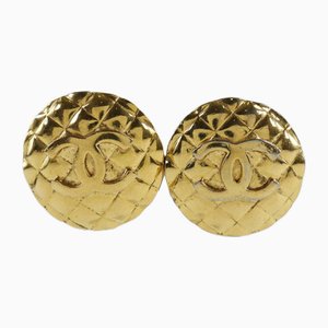 Cocomark Matelasse Vintage Gold Plated 23 Ladies from Chanel, Set of 2