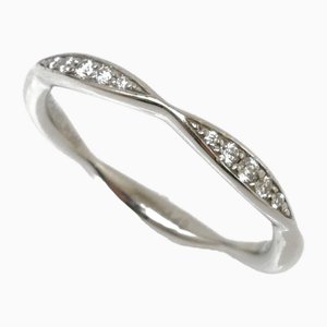 Platinum Camellia Half Eternity Ring from Chanel