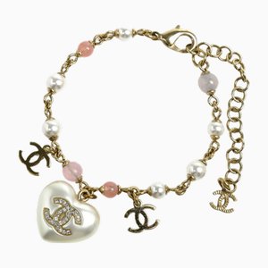 Bracelet Coco Mark Heart Motif en Fausses Perles de Chanel