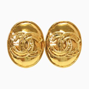 Chanel Coco Mark 94P Gold Earrings 0033, Set of 2