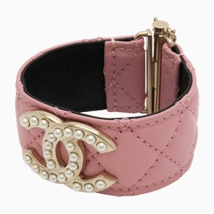 Cocomark Bracelet Bangle in Leather from Chanel
