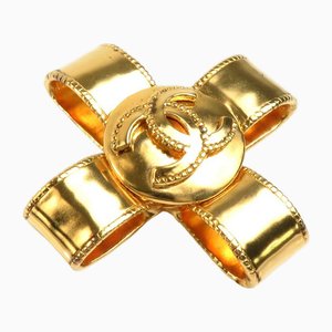 Brooch Here Mark Metal Gold from Chanel