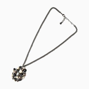 Collana con ciondolo vintage con strass di Chanel