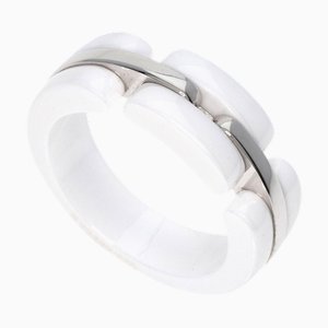 CHANEL Ultra Ring Medium K18 Weißgold/Keramik Damen