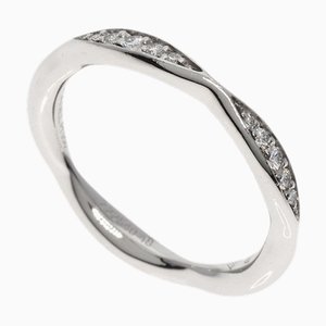 Camellia Half Eternity Ring in Platinum from Chanel