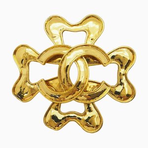 Clover Coco Brooch in Gold from Chanel, 1994