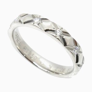 Platinum Matelasse Ring from Chanel
