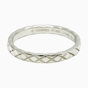 CHANEL Coco Crush Ring Mini Model Platinum Fashion No Stone Band Ring Silver