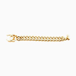 Bracciale a catena Coco Mark Turn Lock dorato di Chanel