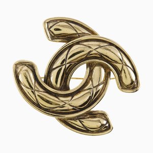 Coco Mark Brooch in Gold Plating from Chanel