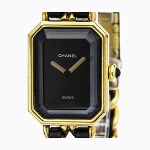 CHANEL Premiere Size L Gold Plated Quartz Ladies Watch H0001 BF563415