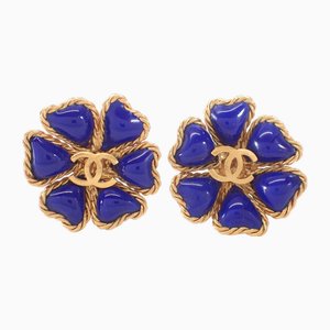 Coco Mark Flower Earrings from from Chanel, Set of 2