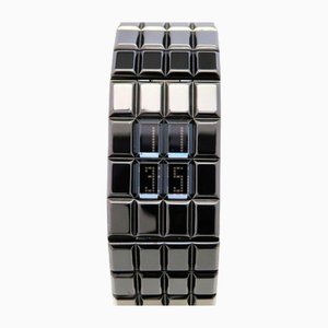 Chocolat H1003 quadrante nero usato orologio da donna di Chanel