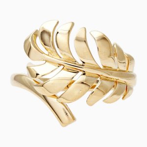 Plume K18yg Yellow Gold Ring from Chanel