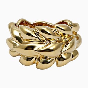 Leaf K18yg Yellow Gold Ring from Chanel