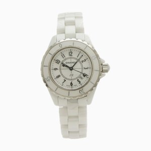 J12 White Ceramic Date Ladies Quartz Watch from Chanel