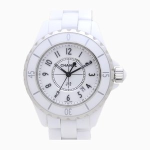 Reloj para dama J12 último modelo H0968 de cerámica blanca y acero inoxidable de Chanel