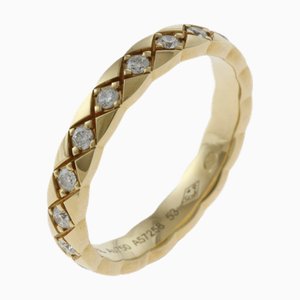 Anello Coco Crush in oro giallo K18 con diamante di Chanel