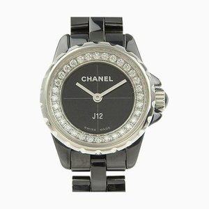 CHANEL J12 XS 19mm Reloj de cuarzo con batería para mujer con esfera de diamante H5235