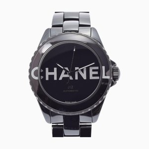 Montre J12 pour Homme en Céramique Noire de Chanel