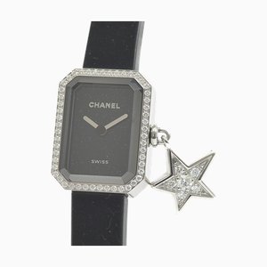 CHANEL Premiere Lucky Star Watch Ladies Black Dial SS/Diamond Quartz H7943