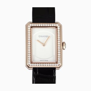 Orologio Boyfriend H4887 con quadrante bianco da donna di Chanel