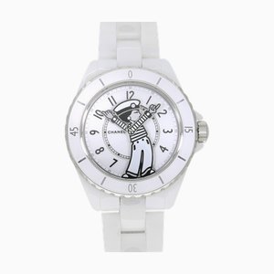 Weiße Mademoiselle J12 Rapausa Unisex Uhr von Chanel