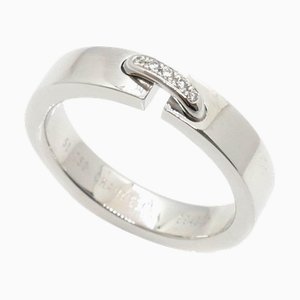 CHAUMET K18WG White Gold Lien Evidence Marriage Ring 080315 Diamond 51 6.3g Women's