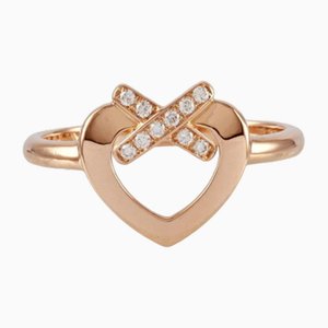 Chaumerian Open Heart Ring K18pg Pink Gold from Chaumet