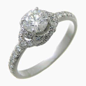 Bague pour Femme Chaumerian Damour Solitaire 0.52ct Diamant # 49 J3lgzz Pt950 Platine No. 9 de Chaumet