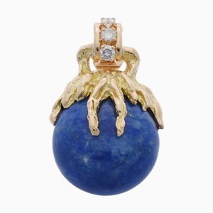 CHAUMET Lapis Lazuli Pendentif Top Femme K18 Or Jaune