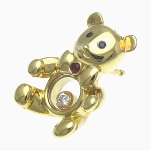 Spilla con orso 90/2188-20 in oro giallo [18k] Spilla in oro con diamanti, rubini e zaffiri di Chopard