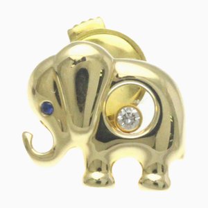 Broche de elefante CHOPARD 90 / 2189-20 oro amarillo [18K] diamante, broche de zafiro oro