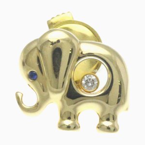 CHOPARD Elephant Brooch 90/2189-20 Yellow Gold [18K] Diamond,Sapphire Brooch Gold