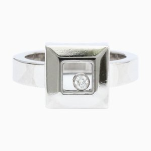 CHOPARD Happy Diamond Square 82/2938-20 White Gold [18K] Fashion Diamond Band Ring Argento