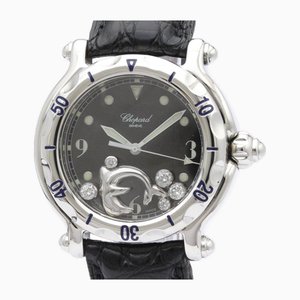 Happy Sport Dolphin Diamond Steel Watch from Chopard